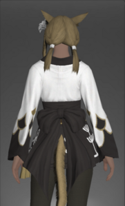 Lady's Yukata (Black) rear.png